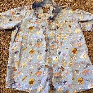 Ariat Blue Western Graphic Shirt